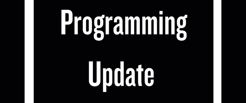 Programming Update